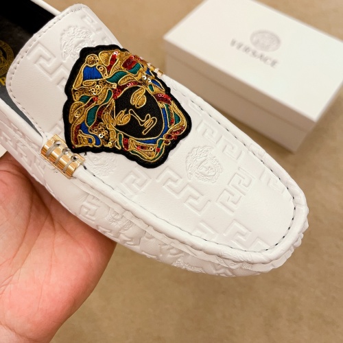 Replica Versace Leather Shoes For Men #1220612 $68.00 USD for Wholesale