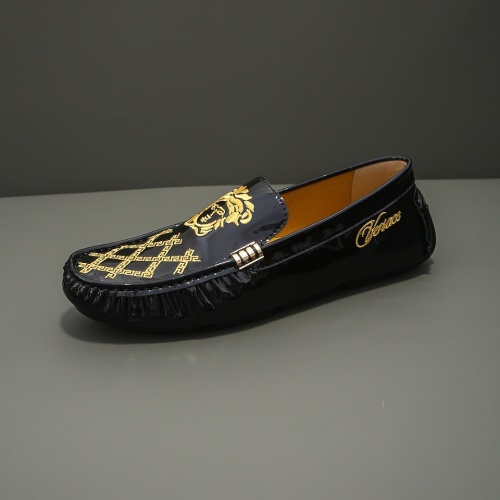 Replica Versace Leather Shoes For Men #1220619 $68.00 USD for Wholesale