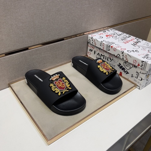 Replica Dolce & Gabbana D&G Slippers For Men #1220678 $48.00 USD for Wholesale