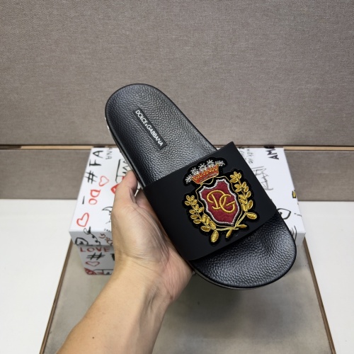 Replica Dolce & Gabbana D&G Slippers For Men #1220678 $48.00 USD for Wholesale