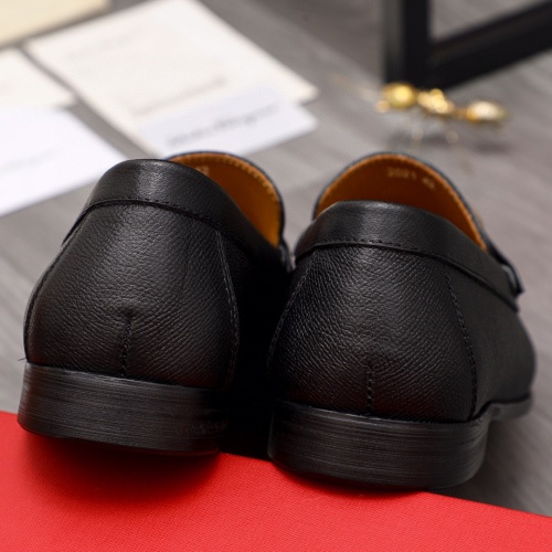 Replica Salvatore Ferragamo Leather Shoes For Men #1220903 $85.00 USD for Wholesale