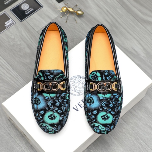 Replica Versace Leather Shoes For Men #1220985, $68.00 USD, [ITEM#1220985], Replica Versace Leather Shoes outlet from China