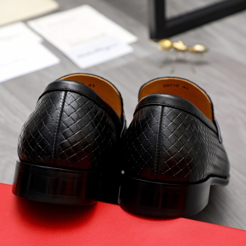 Replica Salvatore Ferragamo Leather Shoes For Men #1221004 $82.00 USD for Wholesale