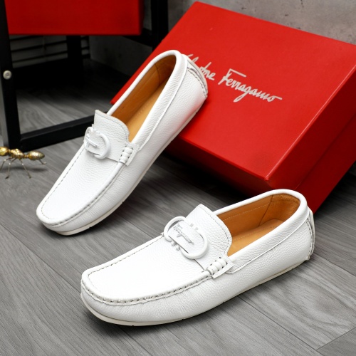 Replica Salvatore Ferragamo Leather Shoes For Men #1221159, $82.00 USD, [ITEM#1221159], Replica Salvatore Ferragamo Leather Shoes outlet from China