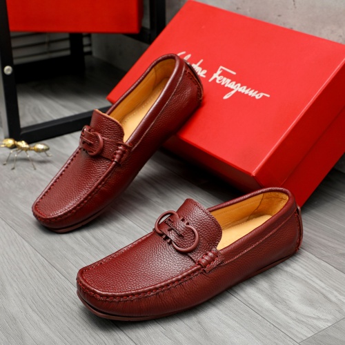 Replica Salvatore Ferragamo Leather Shoes For Men #1221160, $82.00 USD, [ITEM#1221160], Replica Salvatore Ferragamo Leather Shoes outlet from China