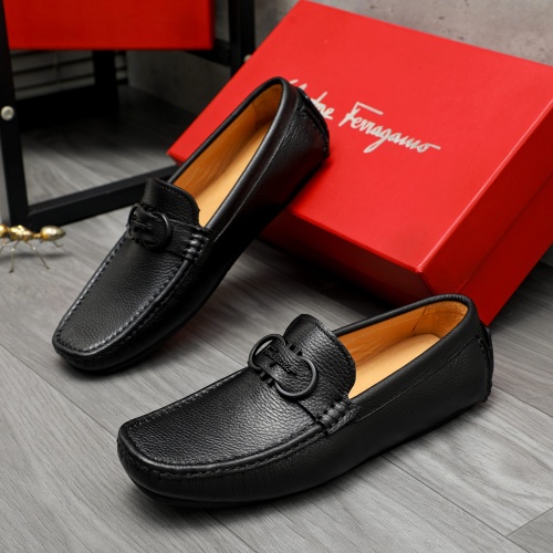 Replica Salvatore Ferragamo Leather Shoes For Men #1221163, $82.00 USD, [ITEM#1221163], Replica Salvatore Ferragamo Leather Shoes outlet from China