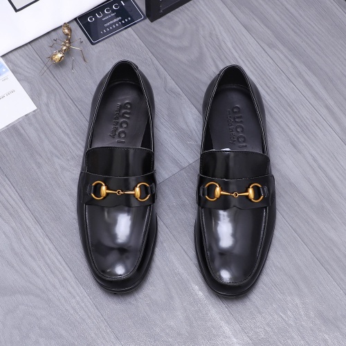 Replica Salvatore Ferragamo Leather Shoes For Men #1221167 $82.00 USD for Wholesale