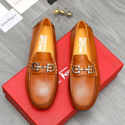 Replica Salvatore Ferragamo Leather Shoes For Men #1221228, $76.00 USD, [ITEM#1221228], Replica Salvatore Ferragamo Leather Shoes outlet from China