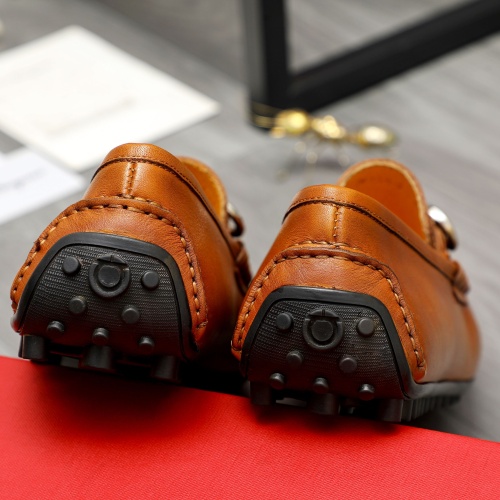 Replica Salvatore Ferragamo Leather Shoes For Men #1221228 $76.00 USD for Wholesale