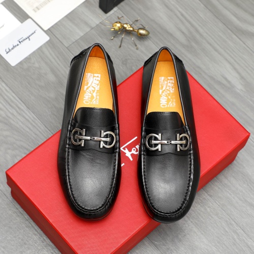 Replica Salvatore Ferragamo Leather Shoes For Men #1221230, $76.00 USD, [ITEM#1221230], Replica Salvatore Ferragamo Leather Shoes outlet from China