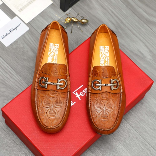 Replica Salvatore Ferragamo Leather Shoes For Men #1221231, $76.00 USD, [ITEM#1221231], Replica Salvatore Ferragamo Leather Shoes outlet from China