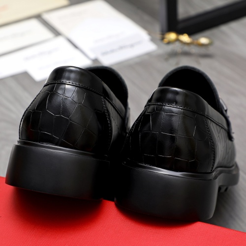 Replica Salvatore Ferragamo Leather Shoes For Men #1221263 $92.00 USD for Wholesale