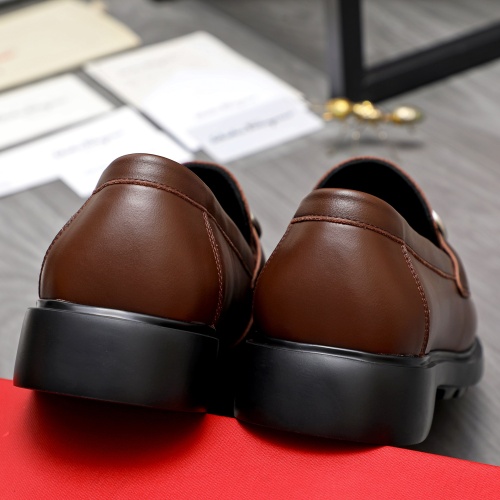 Replica Salvatore Ferragamo Leather Shoes For Men #1221272 $92.00 USD for Wholesale