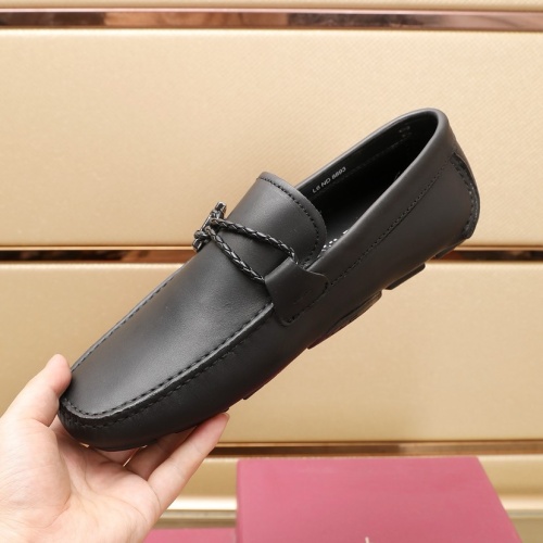 Replica Salvatore Ferragamo Leather Shoes For Men #1221549 $118.00 USD for Wholesale