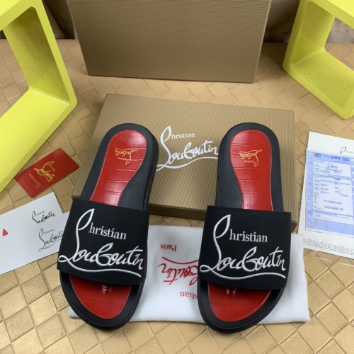 Replica Christian Louboutin CL Slippers For Men #1221756, $68.00 USD, [ITEM#1221756], Replica Christian Louboutin CL Slippers outlet from China