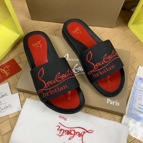 Replica Christian Louboutin CL Slippers For Men #1221759, $68.00 USD, [ITEM#1221759], Replica Christian Louboutin CL Slippers outlet from China