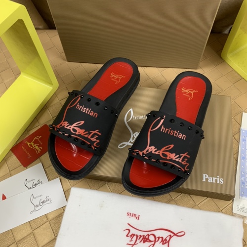 Replica Christian Louboutin CL Slippers For Men #1221762, $68.00 USD, [ITEM#1221762], Replica Christian Louboutin CL Slippers outlet from China