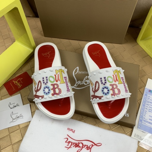 Replica Christian Louboutin CL Slippers For Men #1221763, $68.00 USD, [ITEM#1221763], Replica Christian Louboutin CL Slippers outlet from China