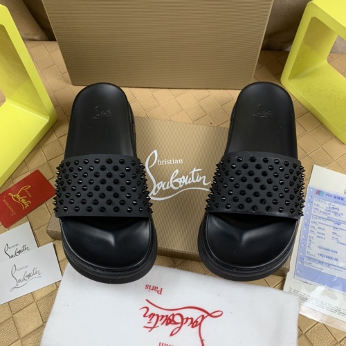 Replica Christian Louboutin CL Slippers For Men #1221765 $68.00 USD for Wholesale