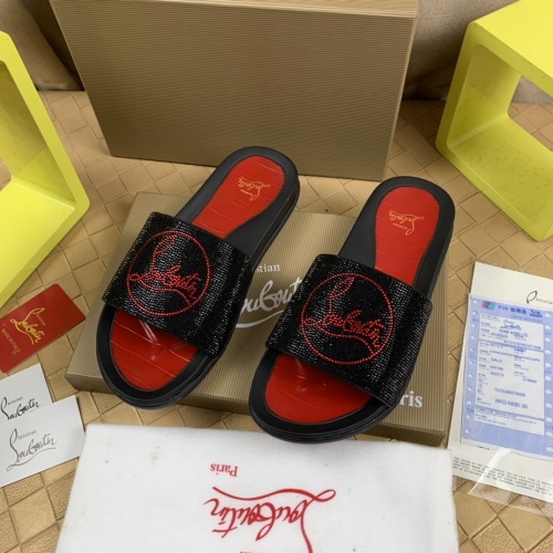 Replica Christian Louboutin CL Slippers For Men #1221767, $68.00 USD, [ITEM#1221767], Replica Christian Louboutin CL Slippers outlet from China