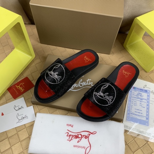 Replica Christian Louboutin CL Slippers For Men #1221768 $68.00 USD for Wholesale