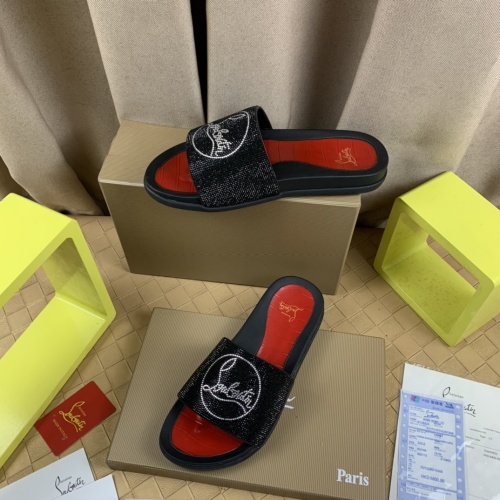 Replica Christian Louboutin CL Slippers For Men #1221768 $68.00 USD for Wholesale