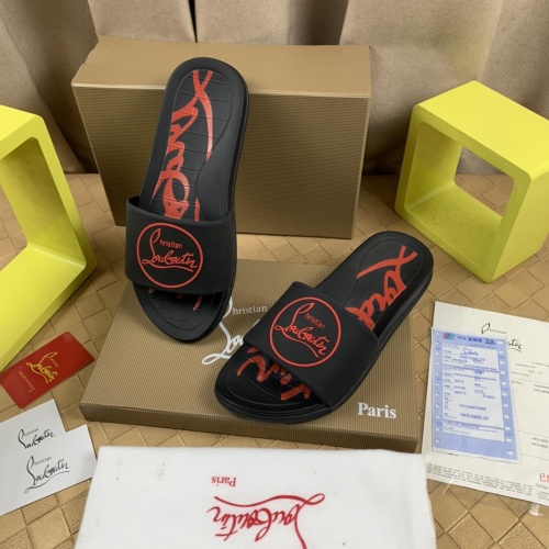 Replica Christian Louboutin CL Slippers For Men #1221769 $68.00 USD for Wholesale