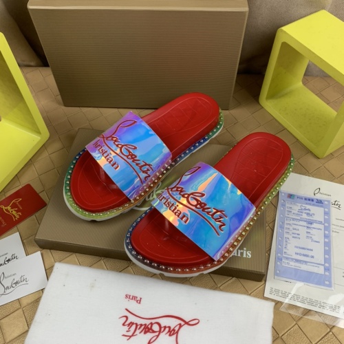 Replica Christian Louboutin CL Slippers For Men #1221771, $72.00 USD, [ITEM#1221771], Replica Christian Louboutin CL Slippers outlet from China