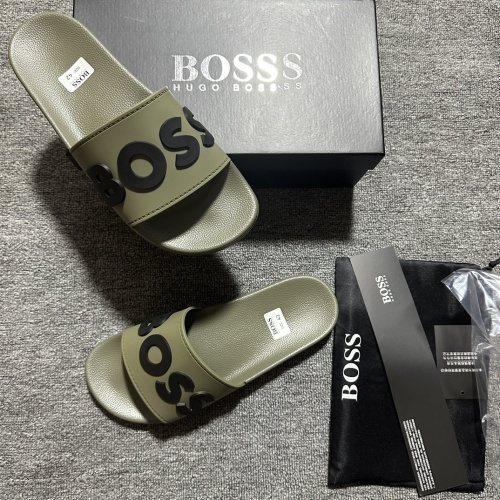 Replica Boss Slippers For Men #1221773 $45.00 USD for Wholesale