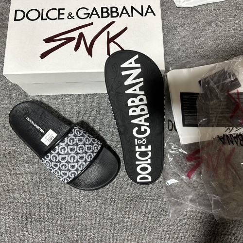 Replica Dolce & Gabbana D&G Slippers For Men #1221777 $48.00 USD for Wholesale