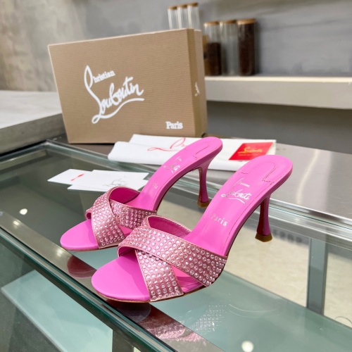 Replica Christian Louboutin CL Slippers For Women #1221780, $102.00 USD, [ITEM#1221780], Replica Christian Louboutin CL Slippers outlet from China