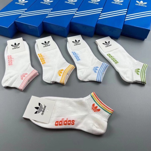 Replica Adidas Socks For Women #1222004 $25.00 USD for Wholesale