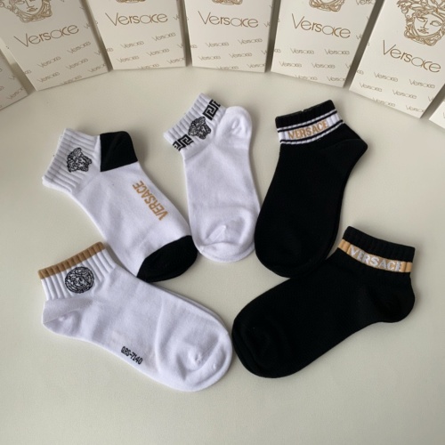 Replica Versace Socks #1222082 $25.00 USD for Wholesale