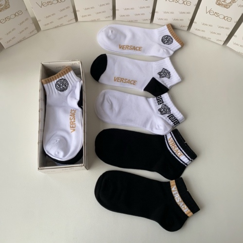 Replica Versace Socks #1222082 $25.00 USD for Wholesale