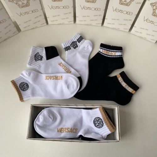 Replica Versace Socks #1222082 $25.00 USD for Wholesale