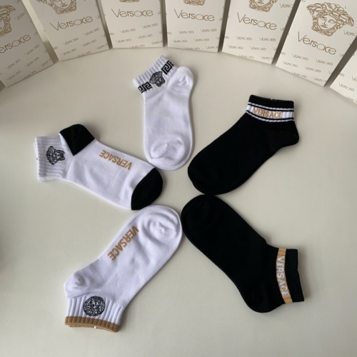 Replica Versace Socks #1222082 $25.00 USD for Wholesale