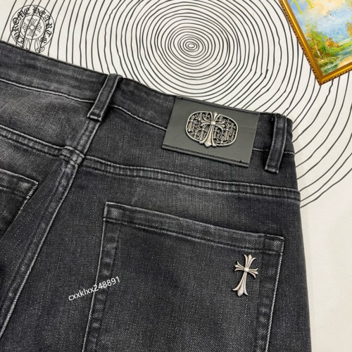 Replica Chrome Hearts Jeans For Men #1222473 $48.00 USD for Wholesale