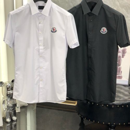 Replica Moncler Shirts Short Sleeved For Men #1222540 $38.00 USD for Wholesale