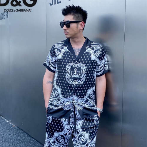 Replica Dolce & Gabbana D&G Tracksuits Short Sleeved For Men #1222545 $72.00 USD for Wholesale