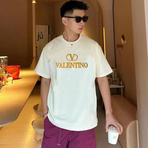 Replica Valentino T-Shirts Short Sleeved For Unisex #1222733 $34.00 USD for Wholesale