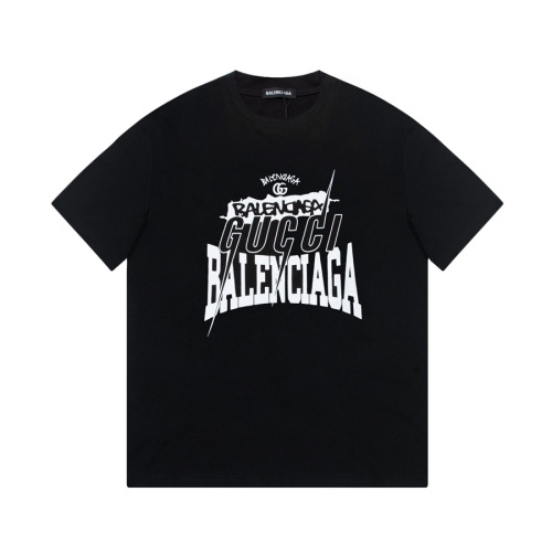 Replica Balenciaga T-Shirts Short Sleeved For Unisex #1223236, $45.00 USD, [ITEM#1223236], Replica Balenciaga T-Shirts outlet from China