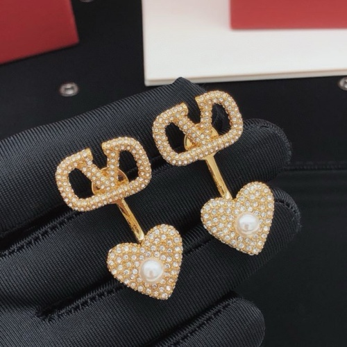 Replica Valentino Earrings For Women #1223992 $36.00 USD for Wholesale