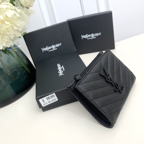 Replica Yves Saint Laurent YSL Wallets #1224758 $42.00 USD for Wholesale