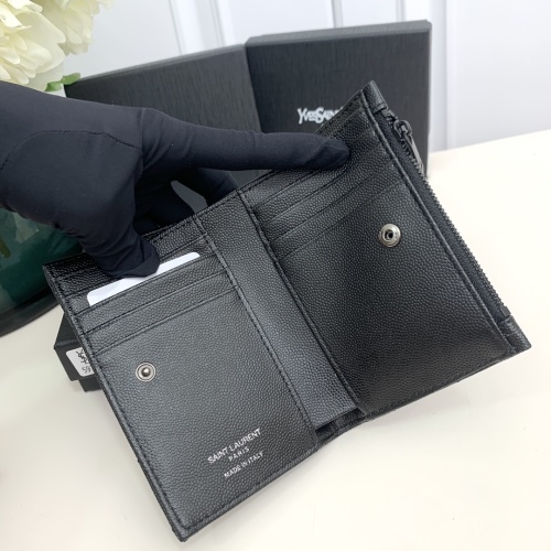 Replica Yves Saint Laurent YSL Wallets #1224758 $42.00 USD for Wholesale