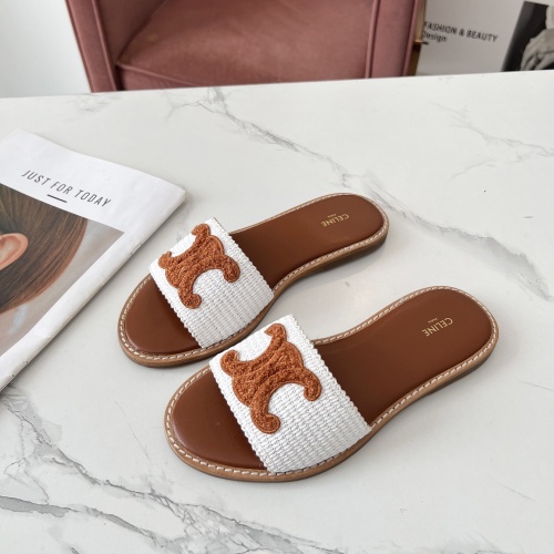 Replica Celine Slippers For Women #1225068, $68.00 USD, [ITEM#1225068], Replica Celine Slippers outlet from China