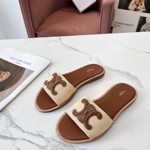 Replica Celine Slippers For Women #1225069, $68.00 USD, [ITEM#1225069], Replica Celine Slippers outlet from China