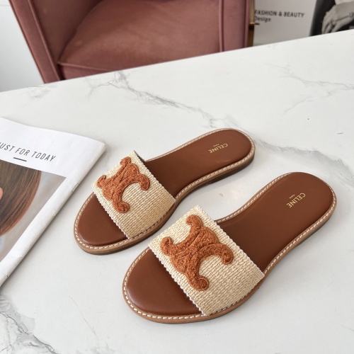 Replica Celine Slippers For Women #1225070, $68.00 USD, [ITEM#1225070], Replica Celine Slippers outlet from China