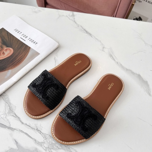 Replica Celine Slippers For Women #1225073, $68.00 USD, [ITEM#1225073], Replica Celine Slippers outlet from China