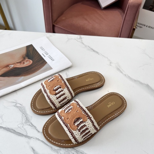 Replica Celine Slippers For Women #1225092, $88.00 USD, [ITEM#1225092], Replica Celine Slippers outlet from China