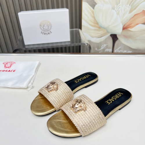 Replica Versace Slippers For Women #1225140, $82.00 USD, [ITEM#1225140], Replica Versace Slippers outlet from China